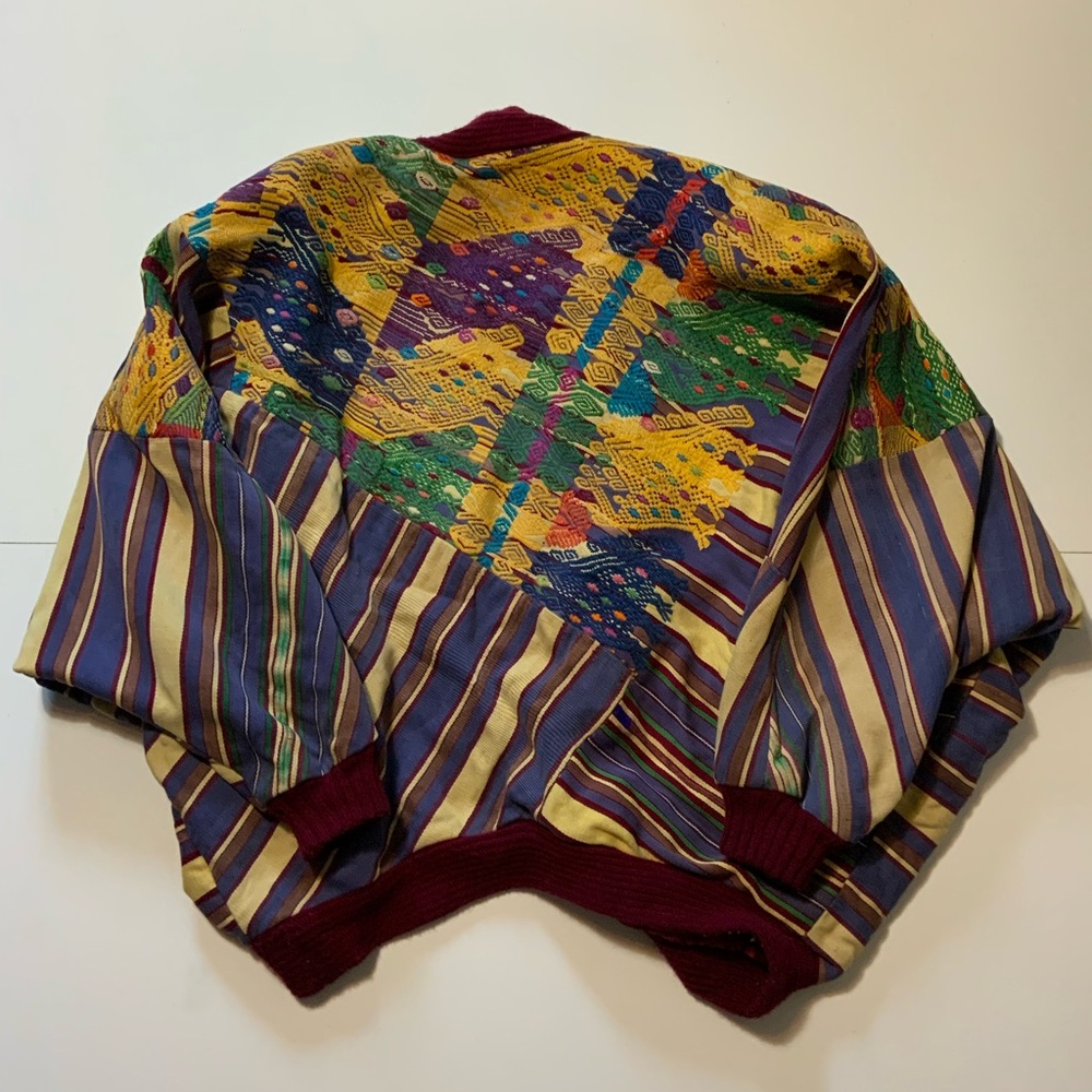 Vintage Embroidered Handmade Patchwork Boho Quilt… - image 2